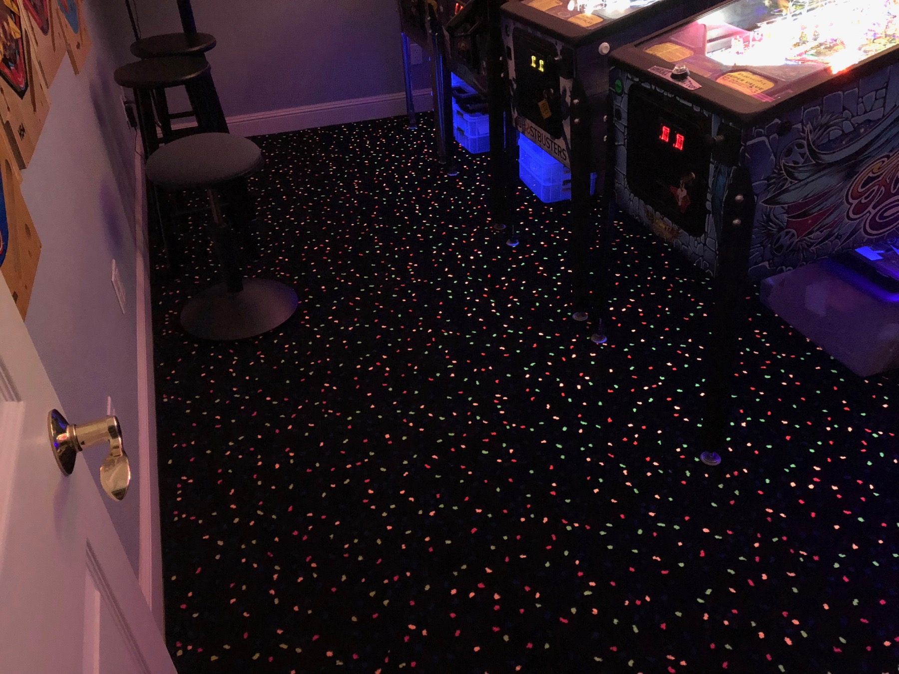 blacklight arcade carpet
